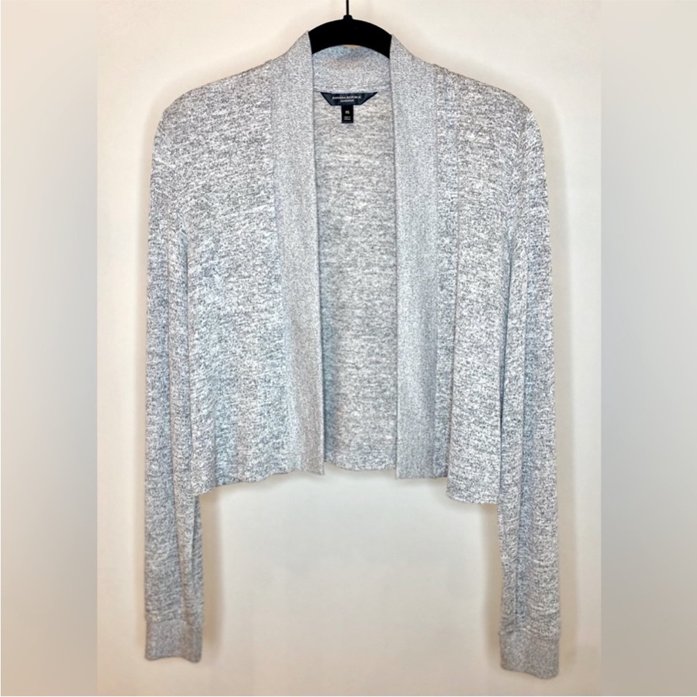 Banana Republic Luxespun Cropped Cardigan in Heather Gray size XS